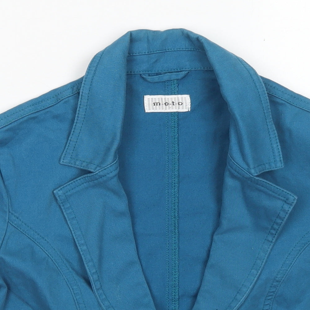 Womens UK Size 12 Moto Blue Jacket
