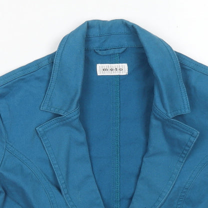 Womens UK Size 12 Moto Blue Jacket