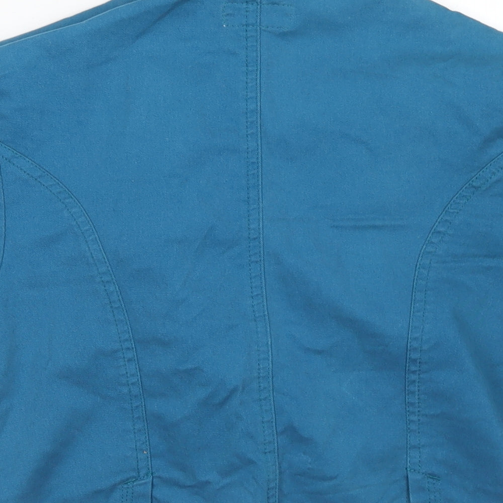 Womens UK Size 12 Moto Blue Jacket