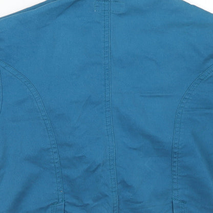 Womens UK Size 12 Moto Blue Jacket