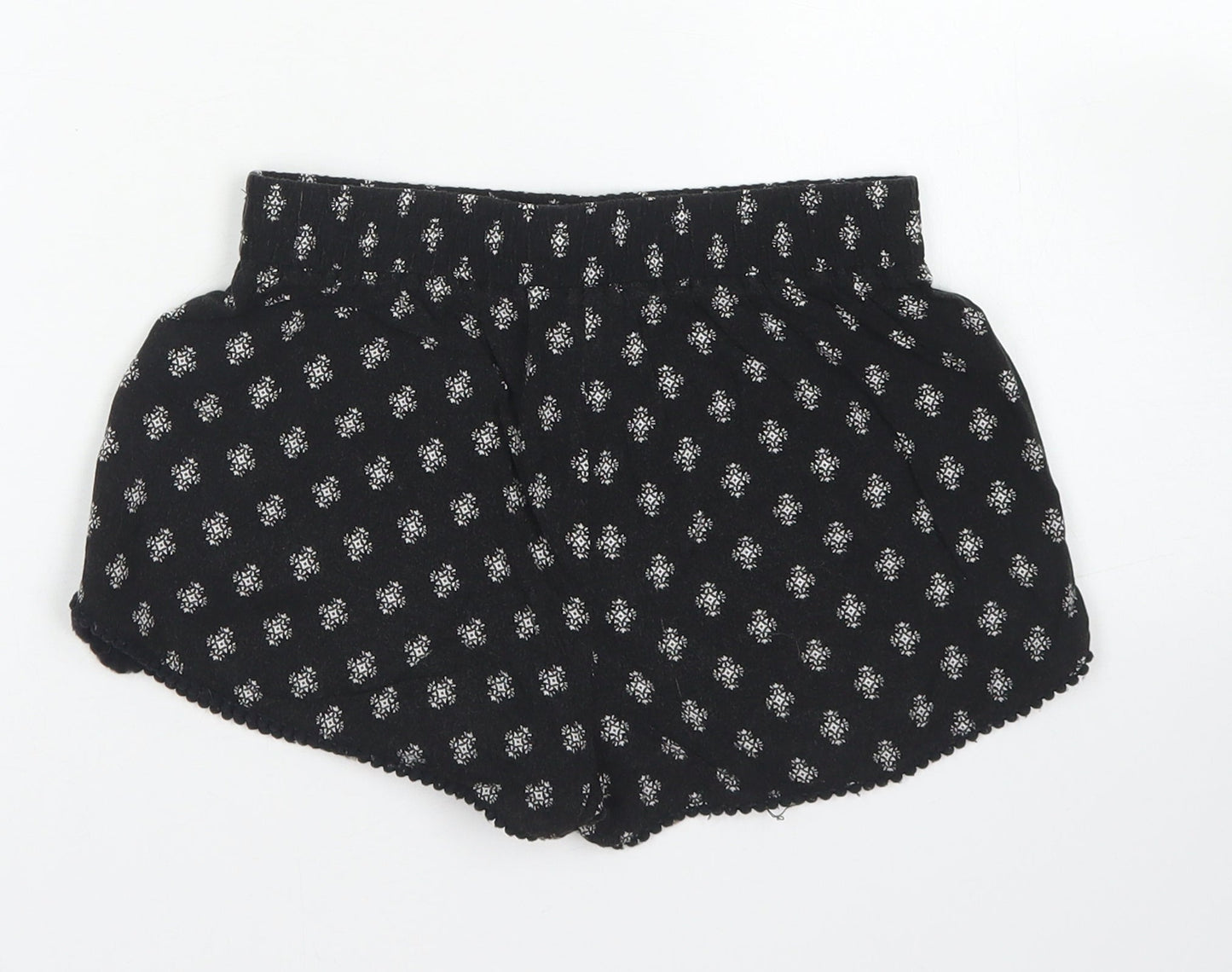 915 Generation Girls Black Paisley Cotton Mom Shorts Size 9 Years  Regular