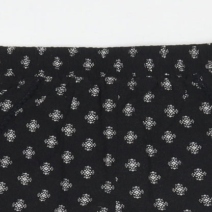 915 Generation Girls Black Paisley Cotton Mom Shorts Size 9 Years  Regular