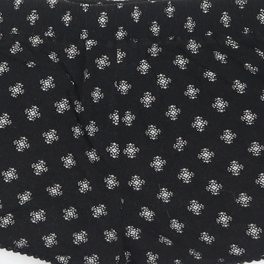 915 Generation Girls Black Paisley Cotton Mom Shorts Size 9 Years  Regular