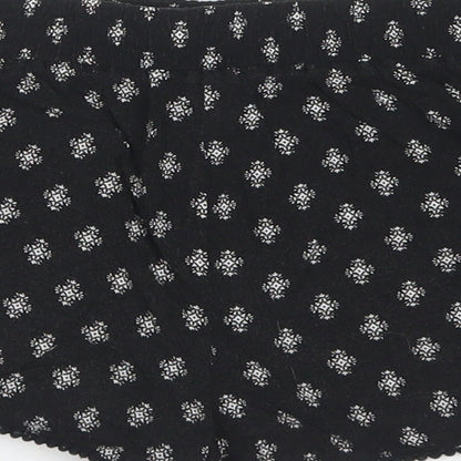 915 Generation Girls Black Paisley Cotton Mom Shorts Size 9 Years  Regular