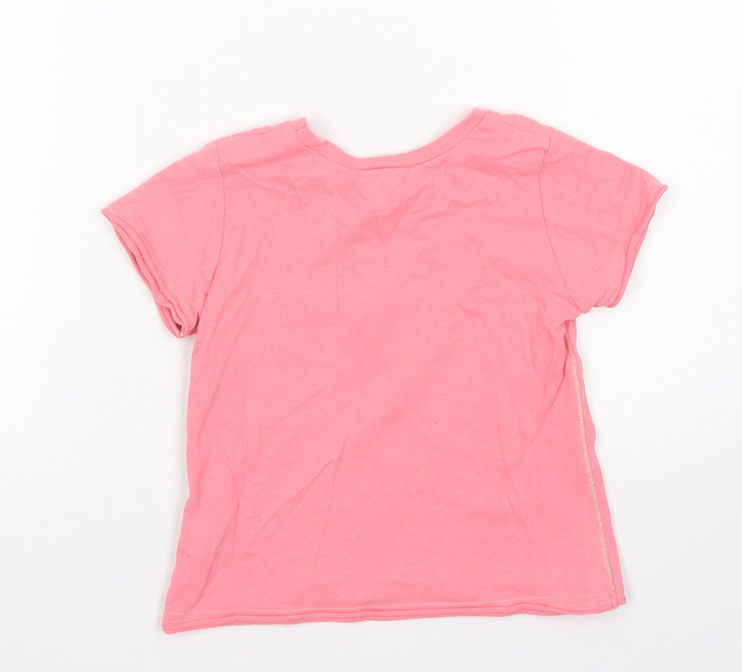 NEXT Boys Pink  Cotton Basic T-Shirt Size 12-18 Months Crew Neck