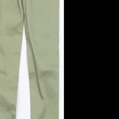 Denim Co Girls Green  Cotton Skinny Jeans Size 10-11 Years  Regular Button - distressed