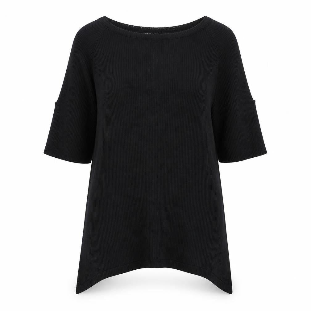 Womens UK Size 8 Warehouse Black Basic Blouse