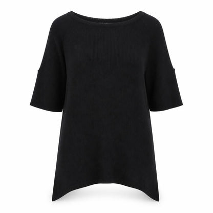 Womens UK Size 8 Warehouse Black Basic Blouse