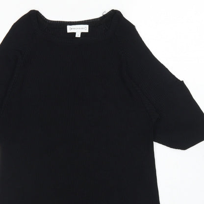 Womens UK Size 8 Warehouse Black Basic Blouse