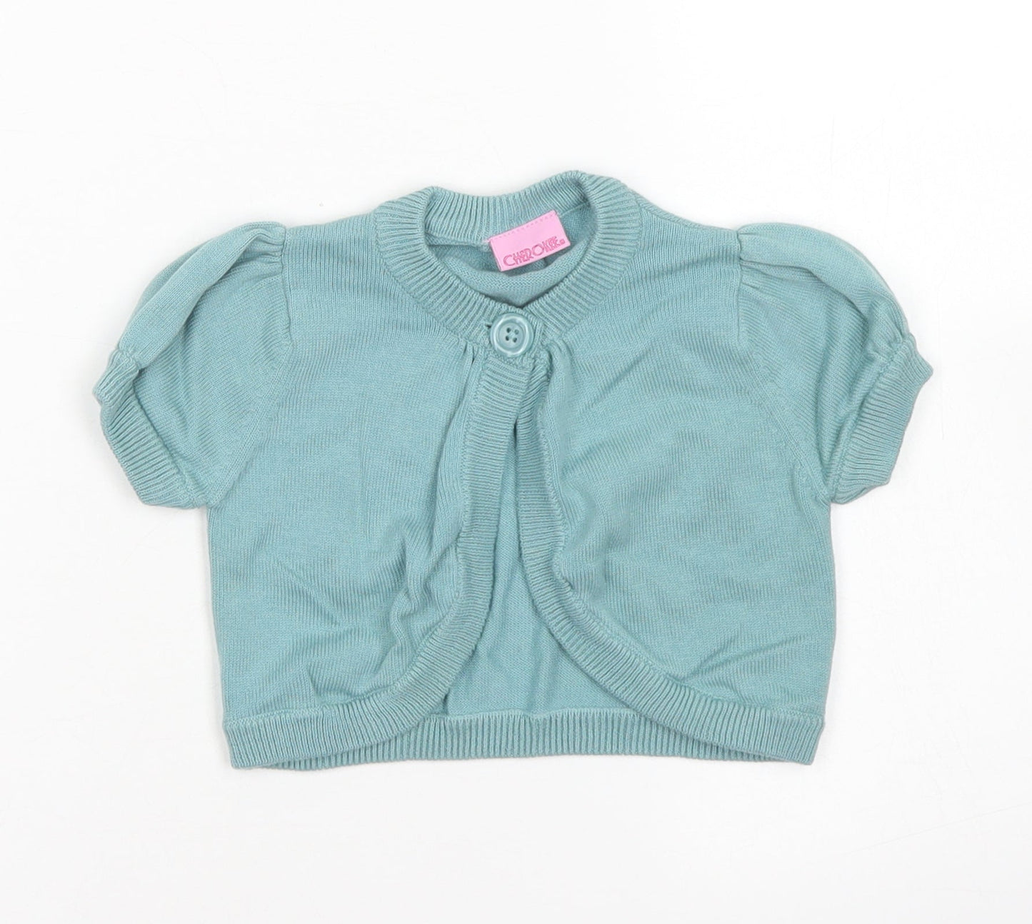 Cherokee  Blue  Cotton Cardigan Jumper Size 12-18 Months  Button