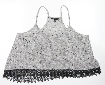 Womens UK Size 18 Atmosphere Grey Cropped Tank
