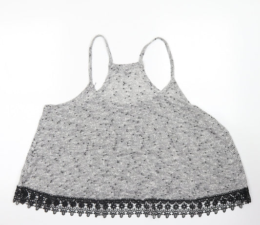 Womens UK Size 18 Atmosphere Grey Cropped Tank