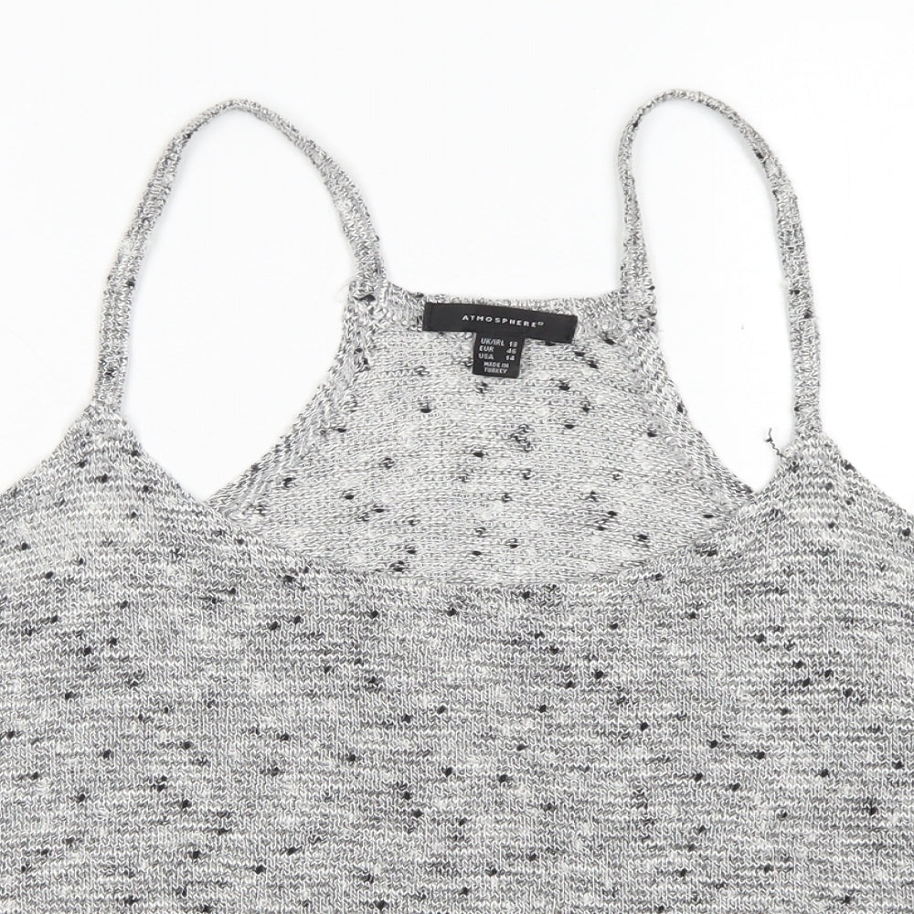 Womens UK Size 18 Atmosphere Grey Cropped Tank