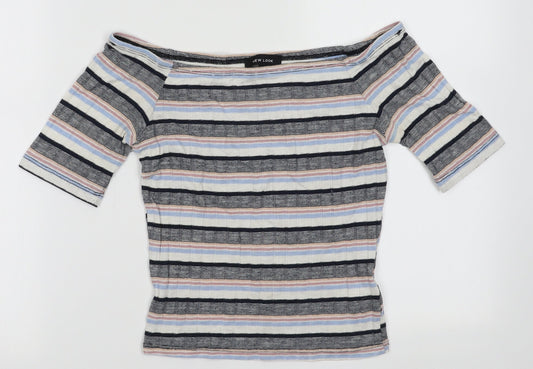 Womens UK Size 8 New Look Multicoloured Tunic T-Shirt