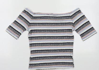 Womens UK Size 8 New Look Multicoloured Tunic T-Shirt