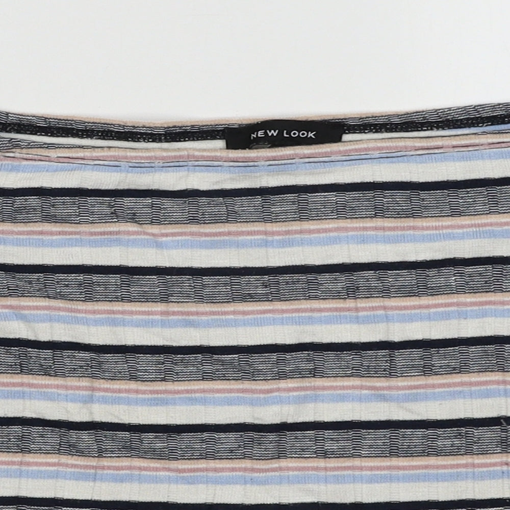 Womens UK Size 8 New Look Multicoloured Tunic T-Shirt