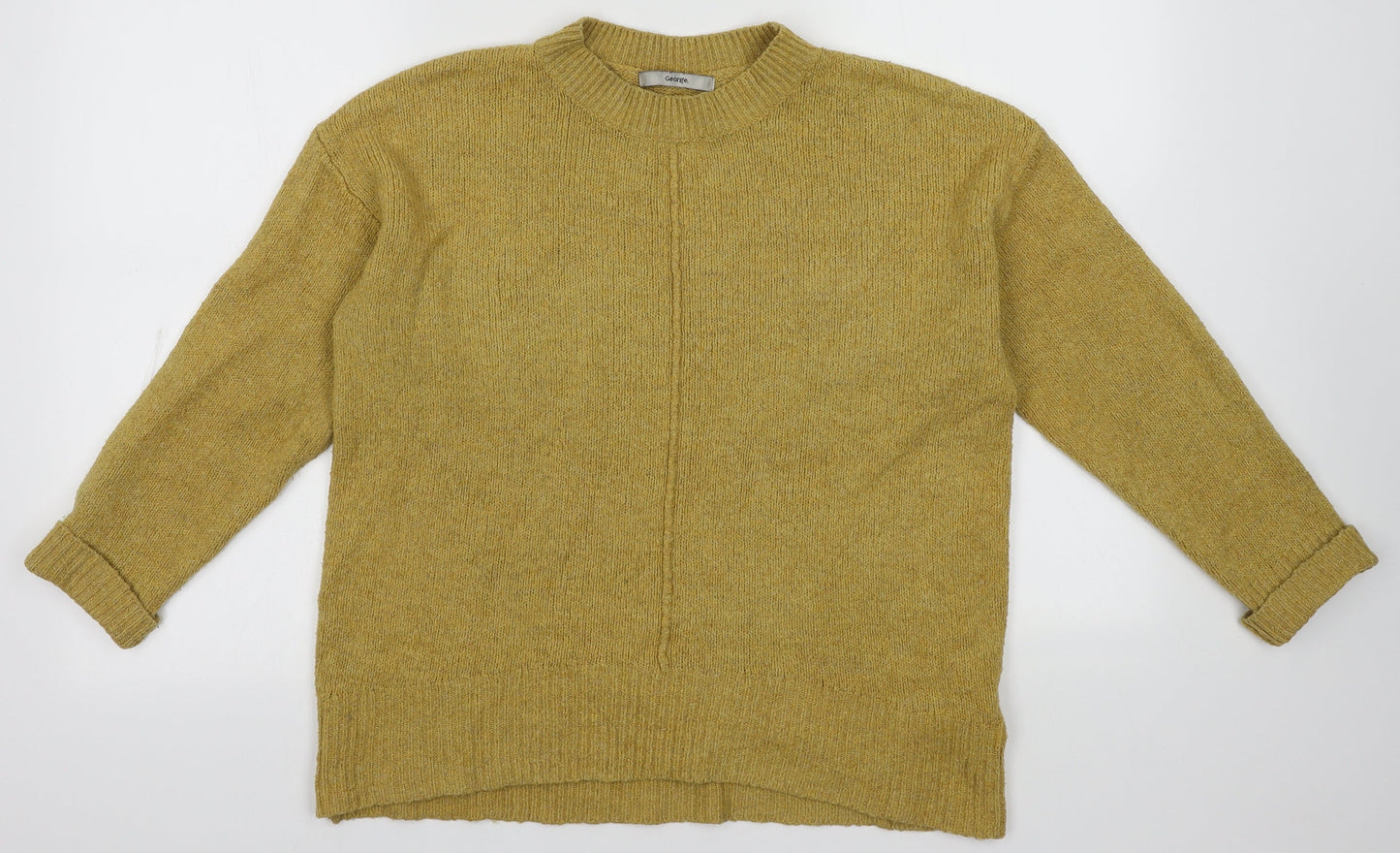 George Womens Yellow  Polyester Pullover Sweatshirt Size M  Pullover