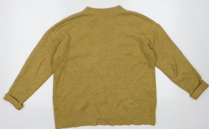 George Womens Yellow  Polyester Pullover Sweatshirt Size M  Pullover