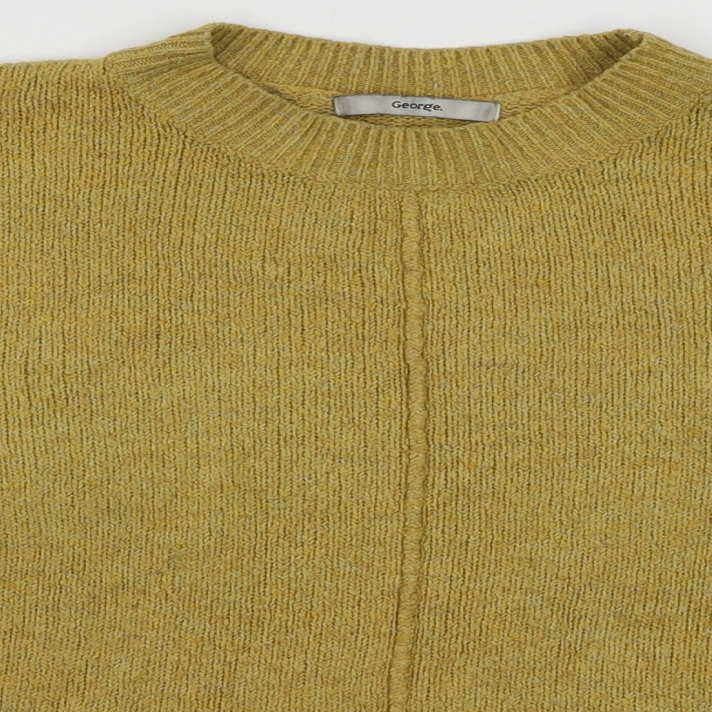 George Womens Yellow  Polyester Pullover Sweatshirt Size M  Pullover