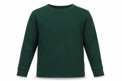 Front view of Next boys’ green cotton pullover sweatshirt, size 6, years pullover