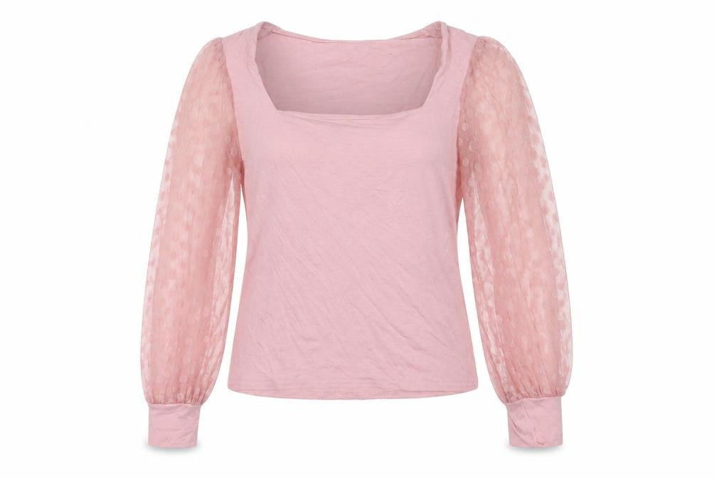 Womens UK Size 10 New Look Pink Basic Blouse