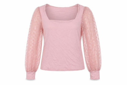 Womens UK Size 10 New Look Pink Basic Blouse