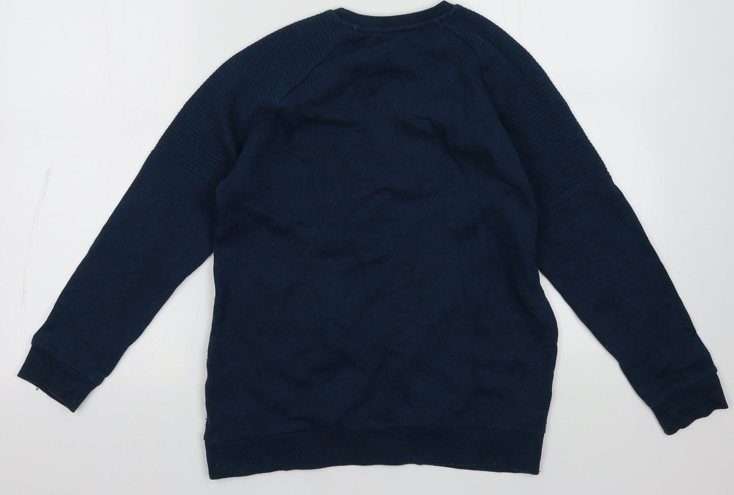 George Boys Blue  Cotton Pullover Sweatshirt Size 11-12 Years  Pullover