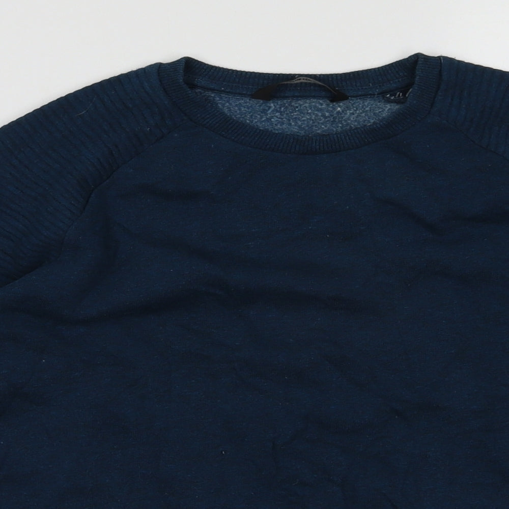 George Boys Blue  Cotton Pullover Sweatshirt Size 11-12 Years  Pullover