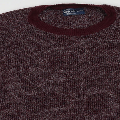 Mens UK Size XL Fabric Purple Pullover Sweatshirt