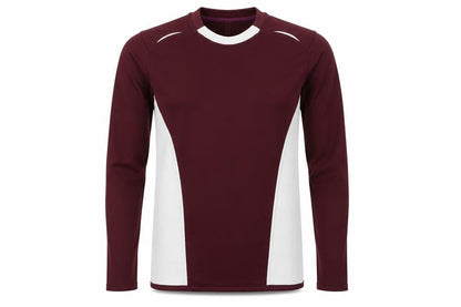Front view of Aptus men’s purple polyester pullover sweatshirt, size S