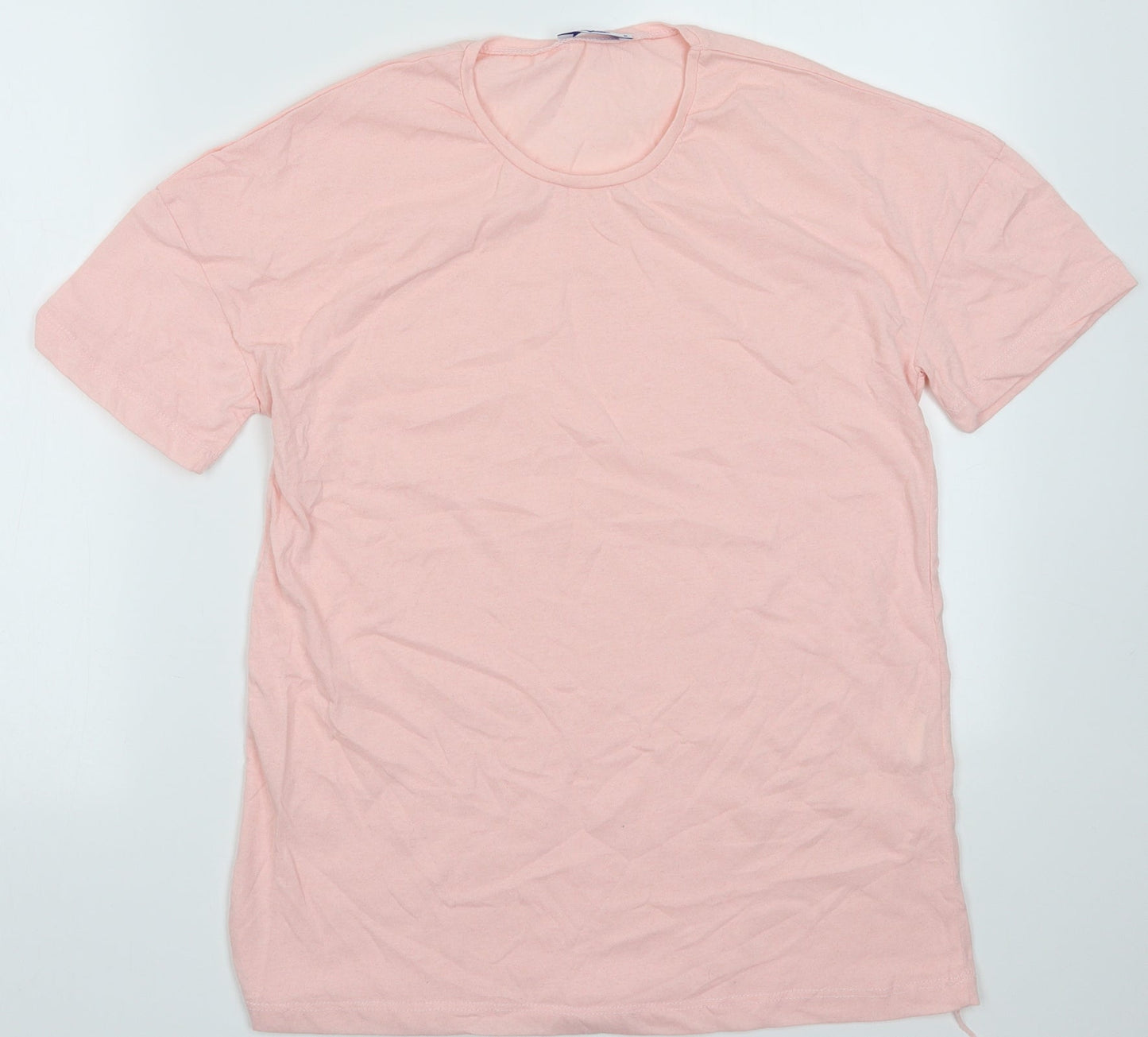 Jetty Womens Pink  Polyester Basic T-Shirt Size S Crew Neck