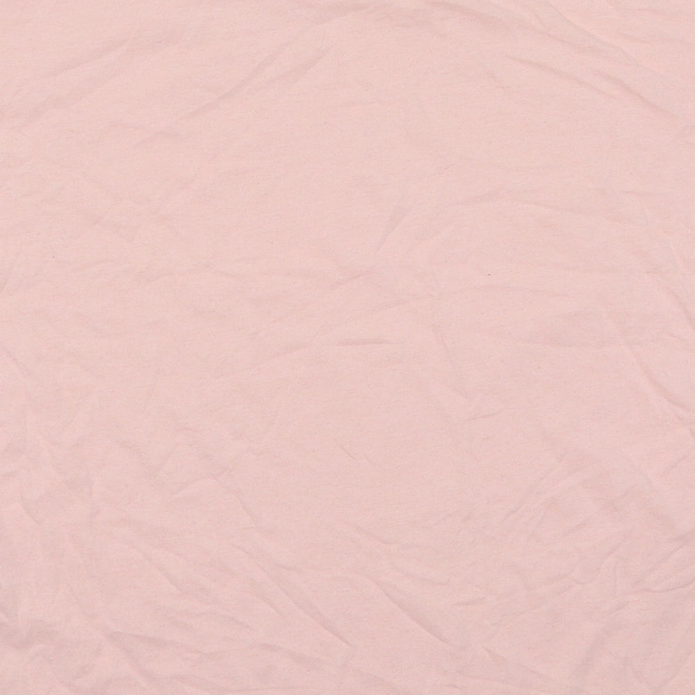 Jetty Womens Pink  Polyester Basic T-Shirt Size S Crew Neck