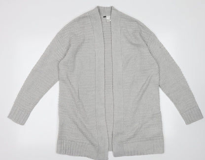 Womens UK Size S H&M Grey Cardigan Jumper
