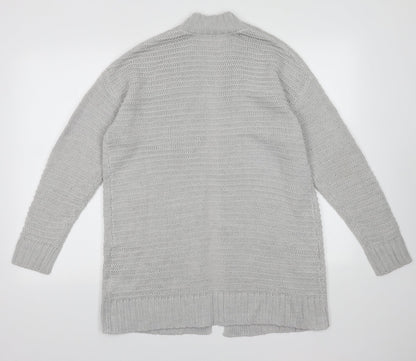 Womens UK Size S H&M Grey Cardigan Jumper