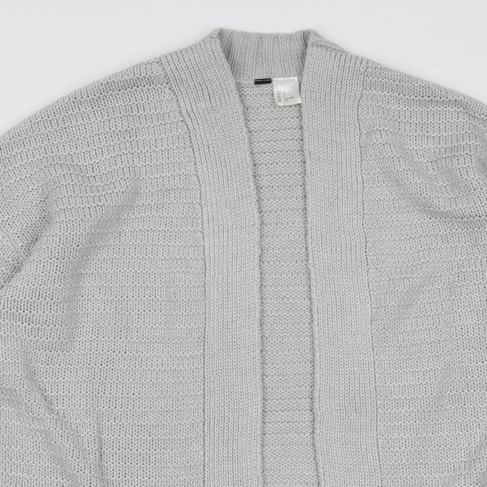 Womens UK Size S H&M Grey Cardigan Jumper
