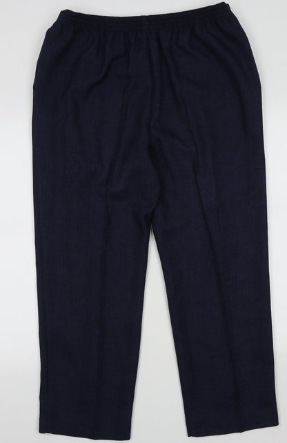 Womens UK Size 18 Marks and Spencer Regular Fit  Blue Trousers