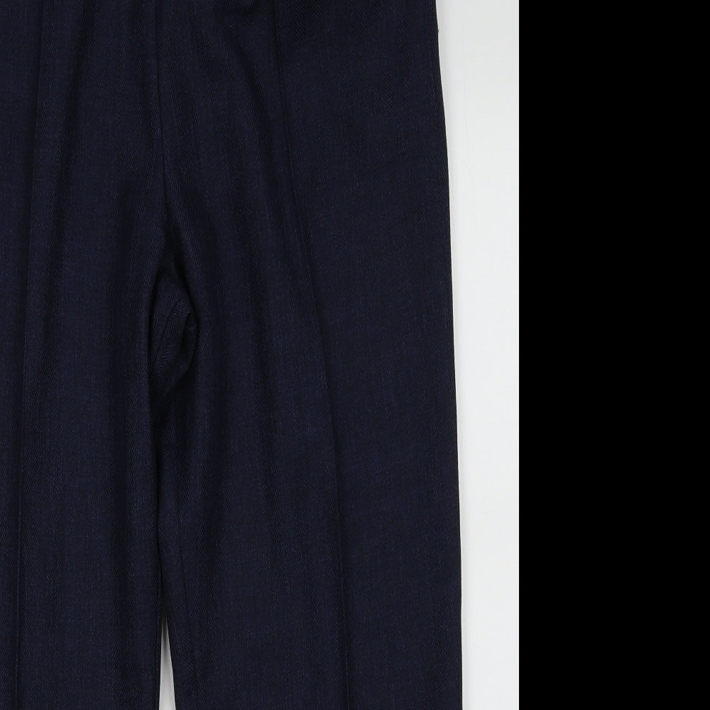 Womens UK Size 18 Marks and Spencer Regular Fit  Blue Trousers