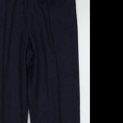 Womens UK Size 18 Marks and Spencer Regular Fit  Blue Trousers