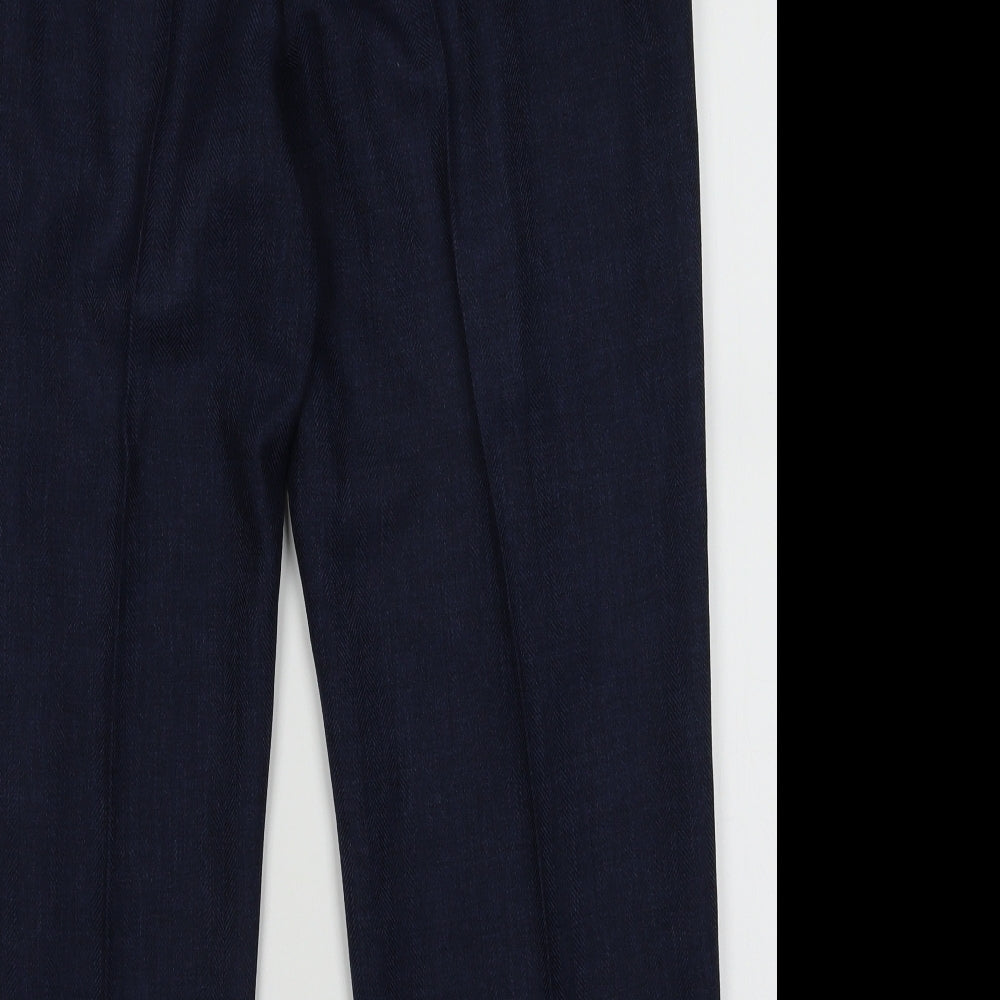 Womens UK Size 18 Marks and Spencer Regular Fit  Blue Trousers