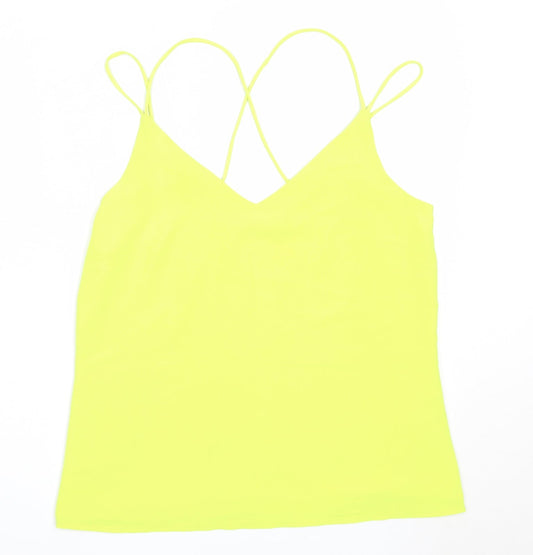 F&F Womens Green  Polyester Camisole Blouse Size 10 V-Neck