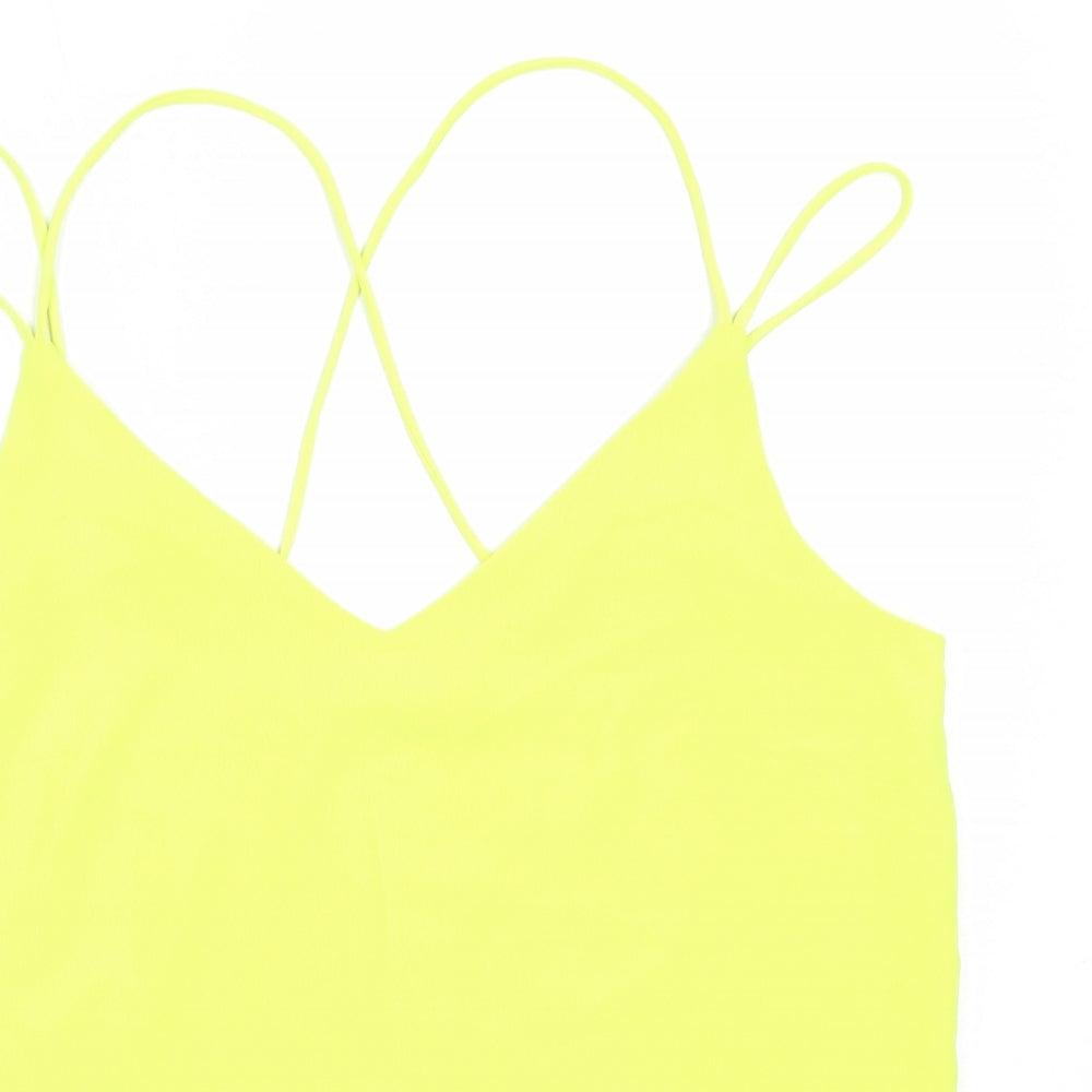 Womens UK Size 10 F&F Green Camisole Blouse