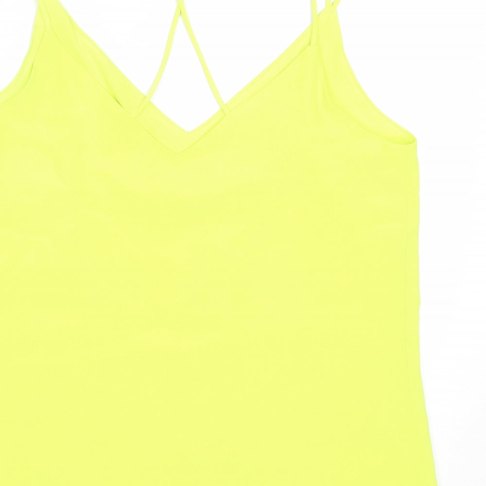 Womens UK Size 10 F&F Green Camisole Blouse