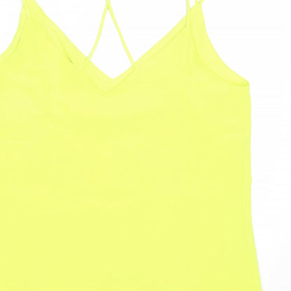 Womens UK Size 10 F&F Green Camisole Blouse