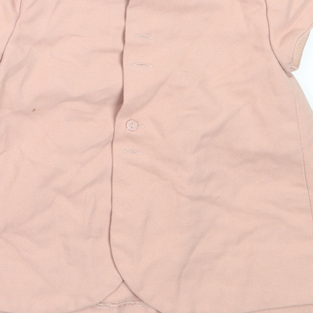 Zara Girls Pink  Cotton Shift  Size 3-6 Months  Round Neck