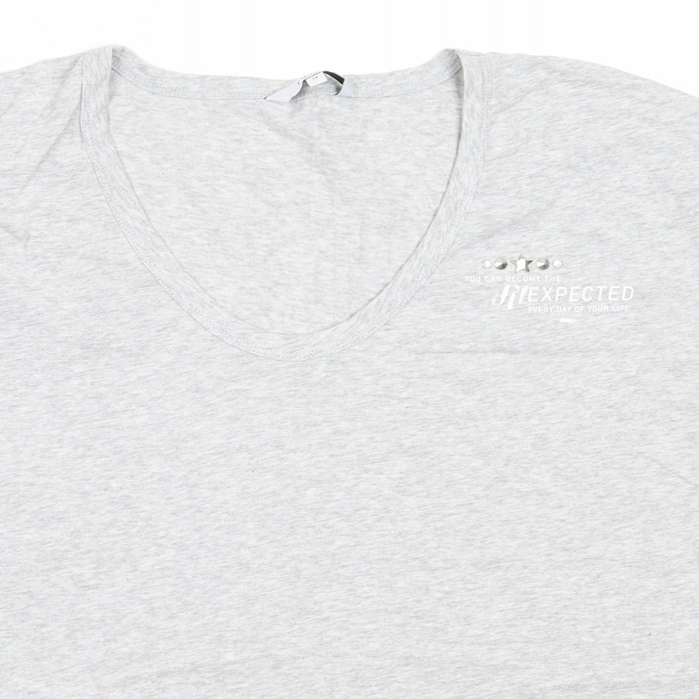 Womens UK Size 14 NEXT Grey Basic T-Shirt
