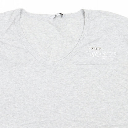 Womens UK Size 14 NEXT Grey Basic T-Shirt