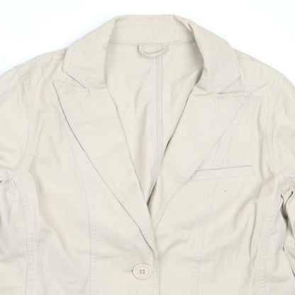 Editions Womens Beige   Jacket  Size 12