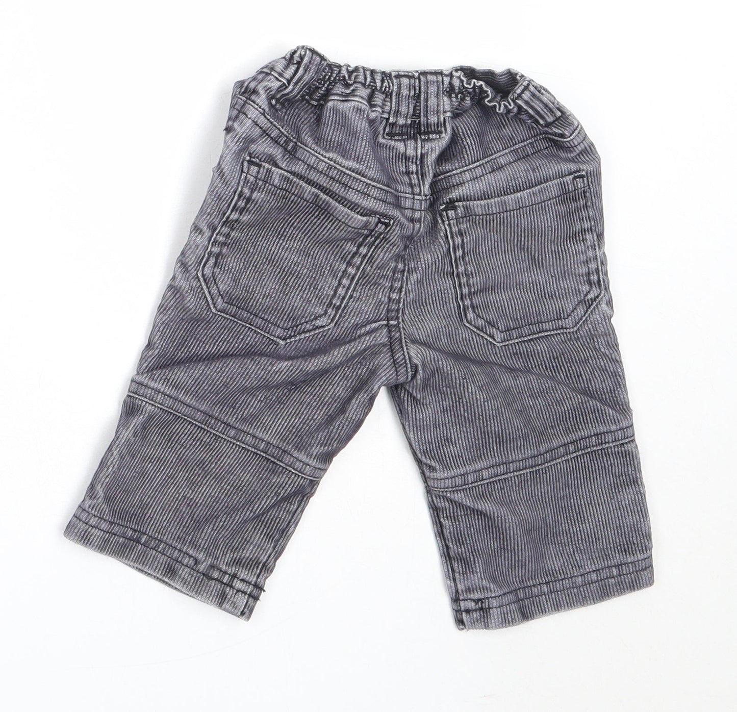 Mothercare Boys Grey  Cotton Capri Trousers Size 3-6 Months