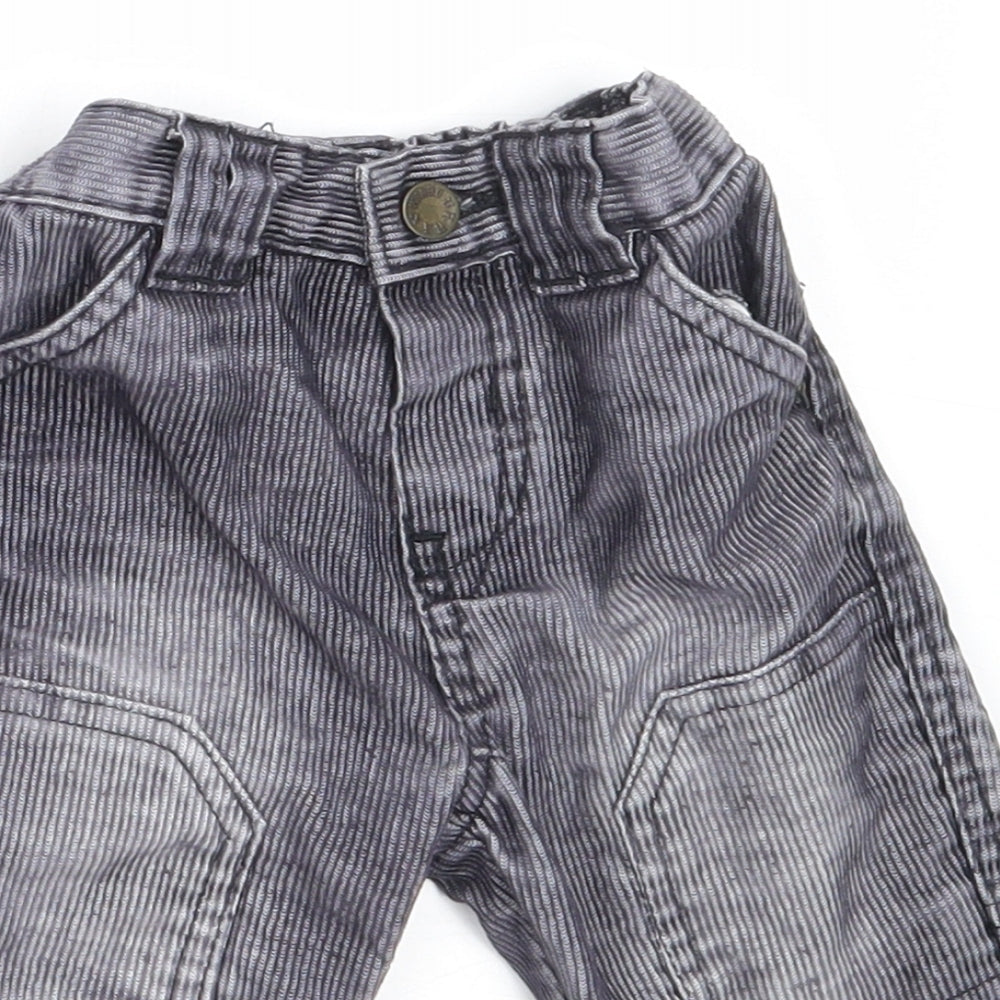 Mothercare Boys Grey  Cotton Capri Trousers Size 3-6 Months