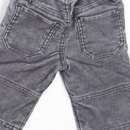 Mothercare Boys Grey  Cotton Capri Trousers Size 3-6 Months